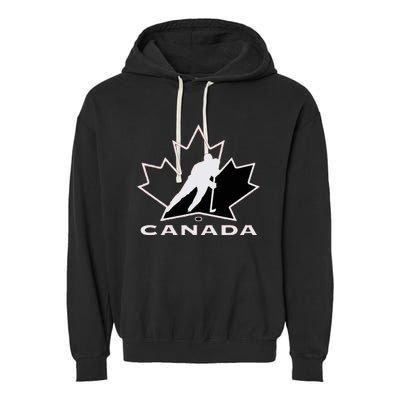 Canada Canadian Canada Flag Canada Garment-Dyed Fleece Hoodie