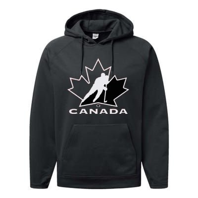 Canada Canadian Canada Flag Canada Performance Fleece Hoodie