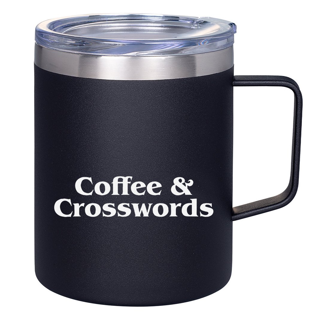 Coffee & Crosswords  Crossword Lover  Crossword  For 12oz Stainless Steel Coffee Mug
