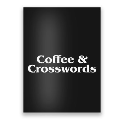 Coffee & Crosswords  Crossword Lover  Crossword  For Poster