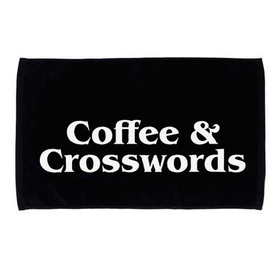 Coffee & Crosswords  Crossword Lover  Crossword  For Microfiber Hand Towel