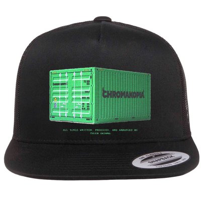 Container C.H.R.Om.A..K.O.P.Ia Flat Bill Trucker Hat