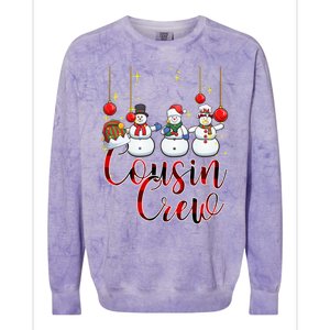 Christmas Cousin Crew Snow Team Squad Funny Xmas Pajamas Cool Gift Colorblast Crewneck Sweatshirt