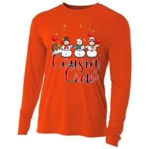 Christmas Cousin Crew Snow Team Squad Funny Xmas Pajamas Cool Gift Cooling Performance Long Sleeve Crew