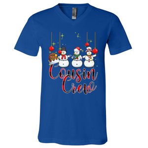 Christmas Cousin Crew Snow Team Squad Funny Xmas Pajamas Cool Gift V-Neck T-Shirt