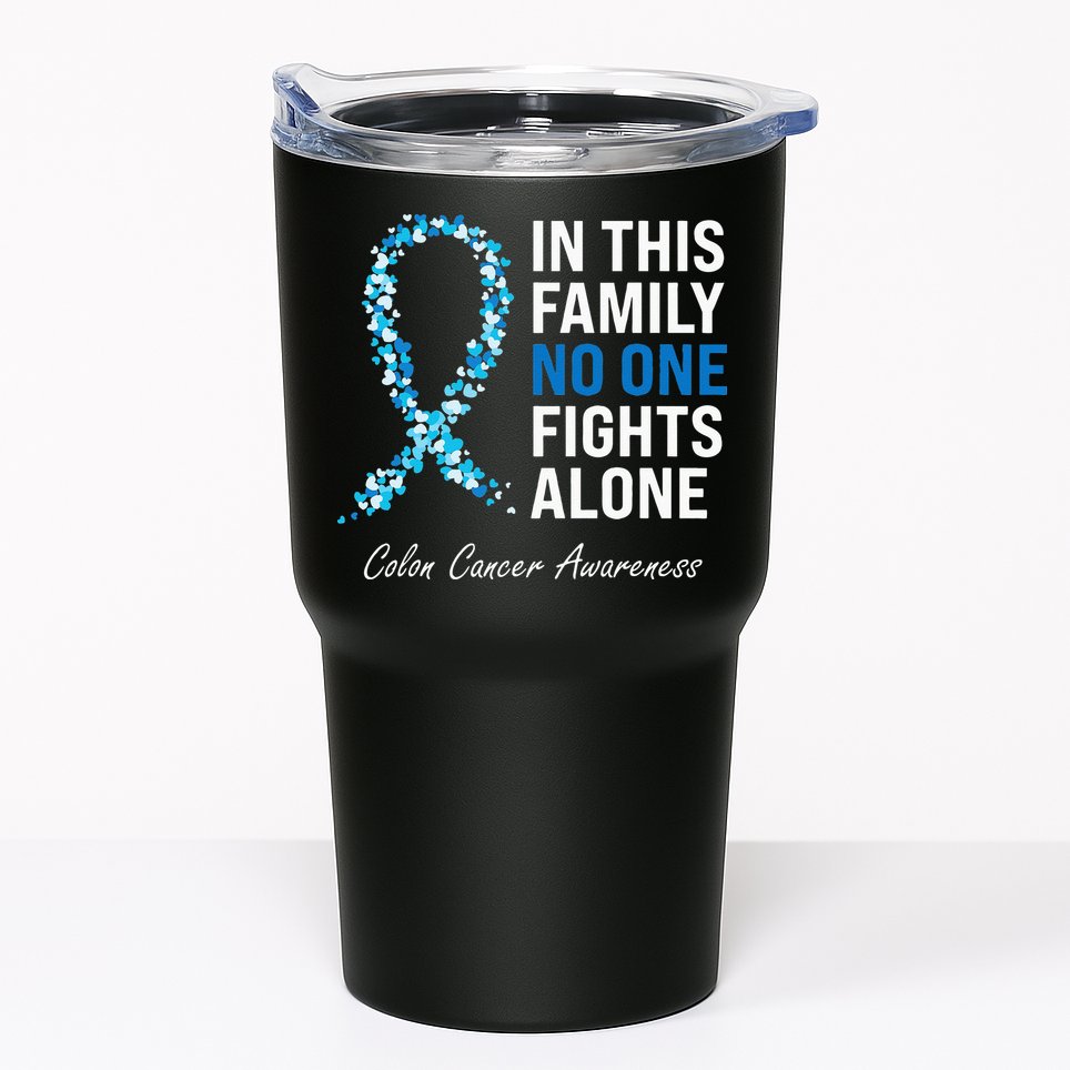 Colorectal Cancer Colon Cancer Blue Ribbon Tumbler