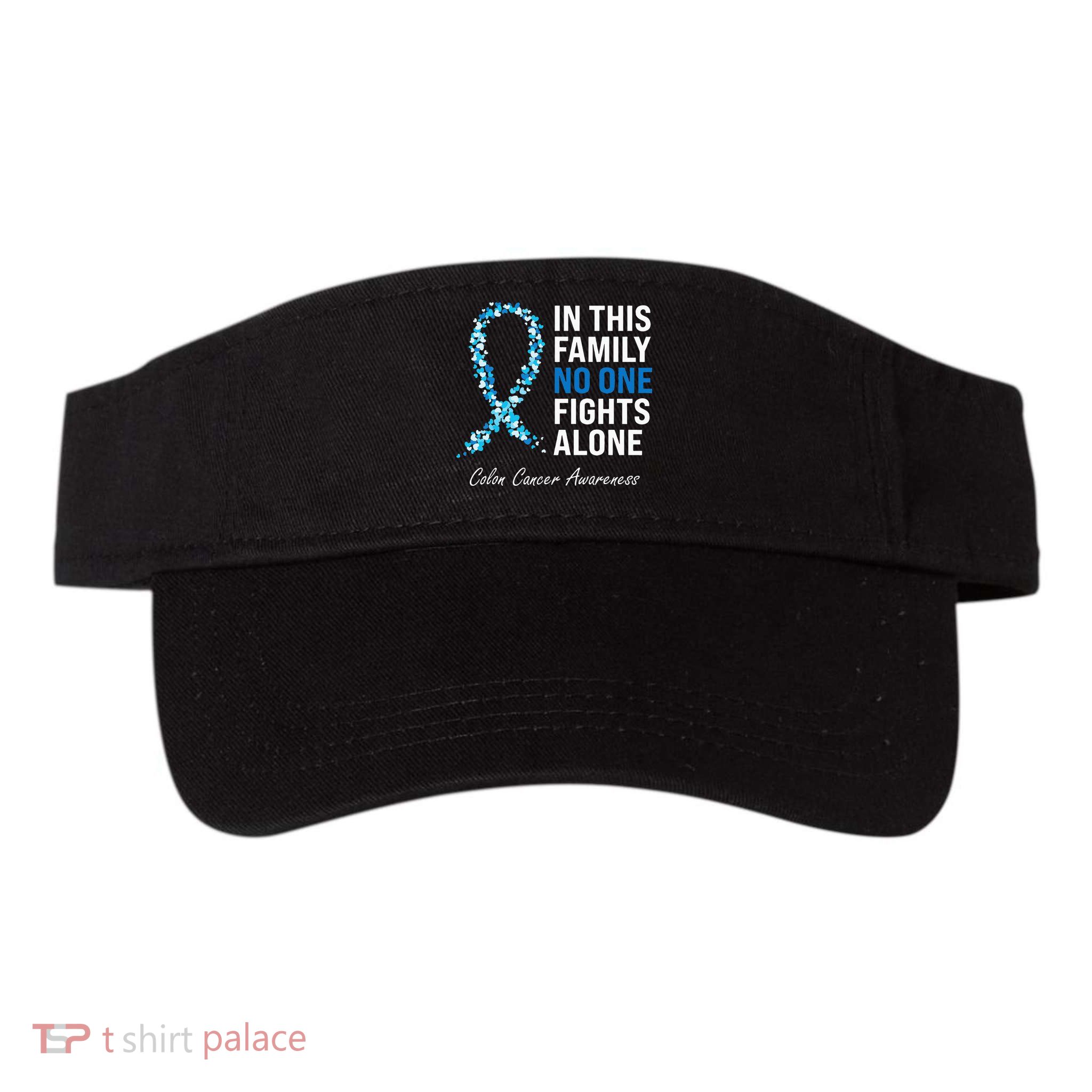 Colorectal Cancer Colon Cancer Blue Ribbon Visor