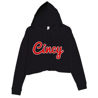 Cincy Cincinnati Crop Fleece Hoodie