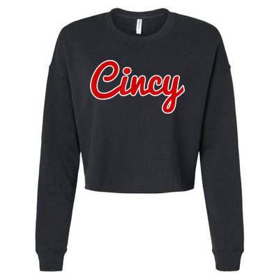 Cincy Cincinnati Cropped Pullover Crew