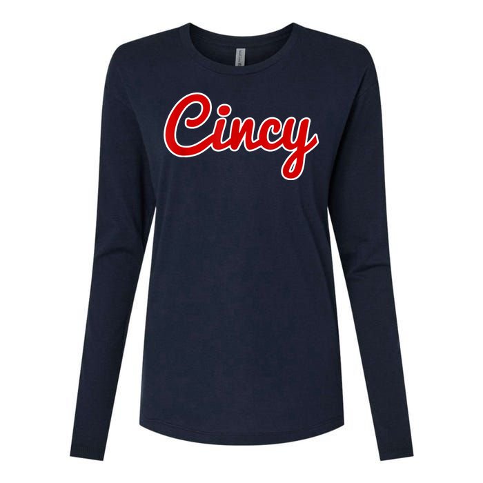 Cincy Cincinnati Womens Cotton Relaxed Long Sleeve T-Shirt