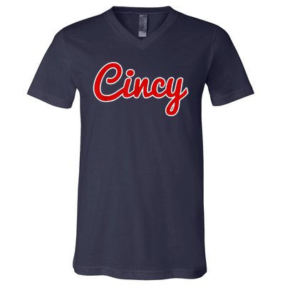 Cincy Cincinnati V-Neck T-Shirt