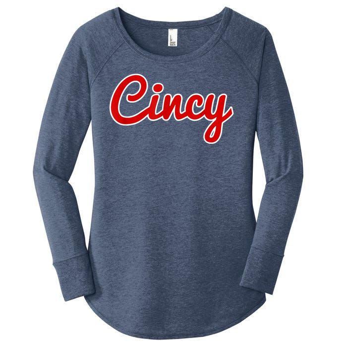 Cincy Cincinnati Women's Perfect Tri Tunic Long Sleeve Shirt