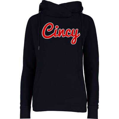 Cincy Cincinnati Womens Funnel Neck Pullover Hood