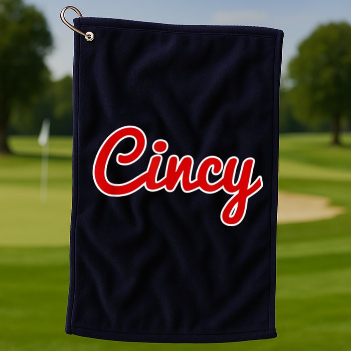 Cincy Cincinnati Golf Towel