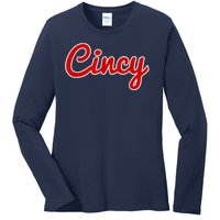 Cincy Cincinnati Ladies Long Sleeve Shirt