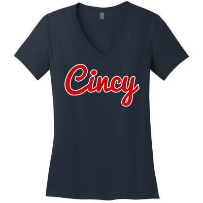 Cincy Cincinnati Women's V-Neck T-Shirt