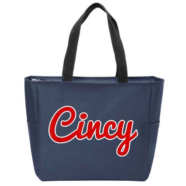 Cincy Cincinnati Zip Tote Bag