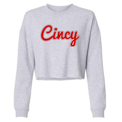 Cincy Cincinnati Cropped Pullover Crew