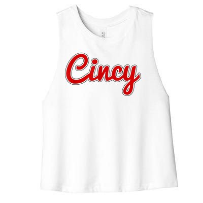 Cincy Cincinnati Women's Racerback Cropped Tank