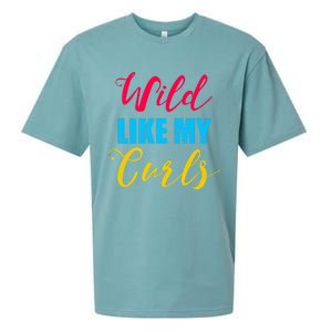 Curly Curly Curls Wild Like My Curls Wild Curls Meaningful Gift Sueded Cloud Jersey T-Shirt