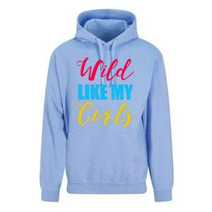 Curly Curly Curls Wild Like My Curls Wild Curls Meaningful Gift Unisex Surf Hoodie