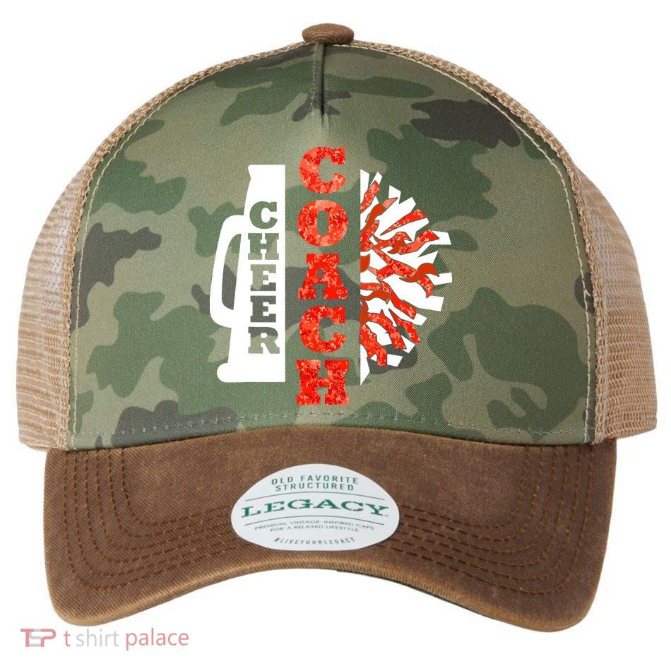 Cheer Coach Cheerleader Megaphone Pom Pom Legacy Tie Dye Trucker Hat