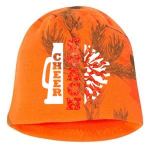 Cheer Coach Cheerleader Megaphone Pom Pom Kati - Camo Knit Beanie