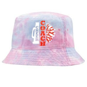 Cheer Coach Cheerleader Megaphone Pom Pom Tie-Dyed Bucket Hat