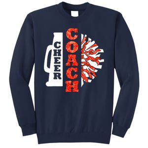 Cheer Coach Cheerleader Megaphone Pom Pom Tall Sweatshirt