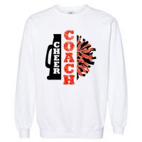 Cheer Coach Cheerleader Megaphone Pom Pom Garment-Dyed Sweatshirt