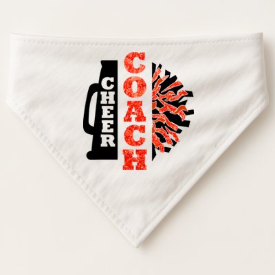 Cheer Coach Cheerleader Megaphone Pom Pom USA-Made Doggie Bandana