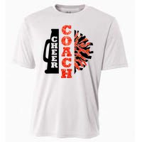 Cheer Coach Cheerleader Megaphone Pom Pom Cooling Performance Crew T-Shirt