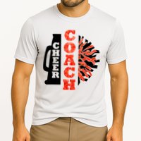 Cheer Coach Cheerleader Megaphone Pom Pom Cooling Performance Crew T-Shirt