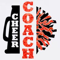 Cheer Coach Cheerleader Megaphone Pom Pom Cooling Performance Crew T-Shirt