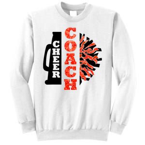 Cheer Coach Cheerleader Megaphone Pom Pom Sweatshirt