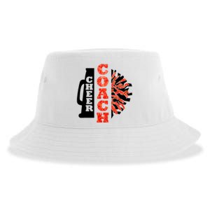 Cheer Coach Cheerleader Megaphone Pom Pom Sustainable Bucket Hat