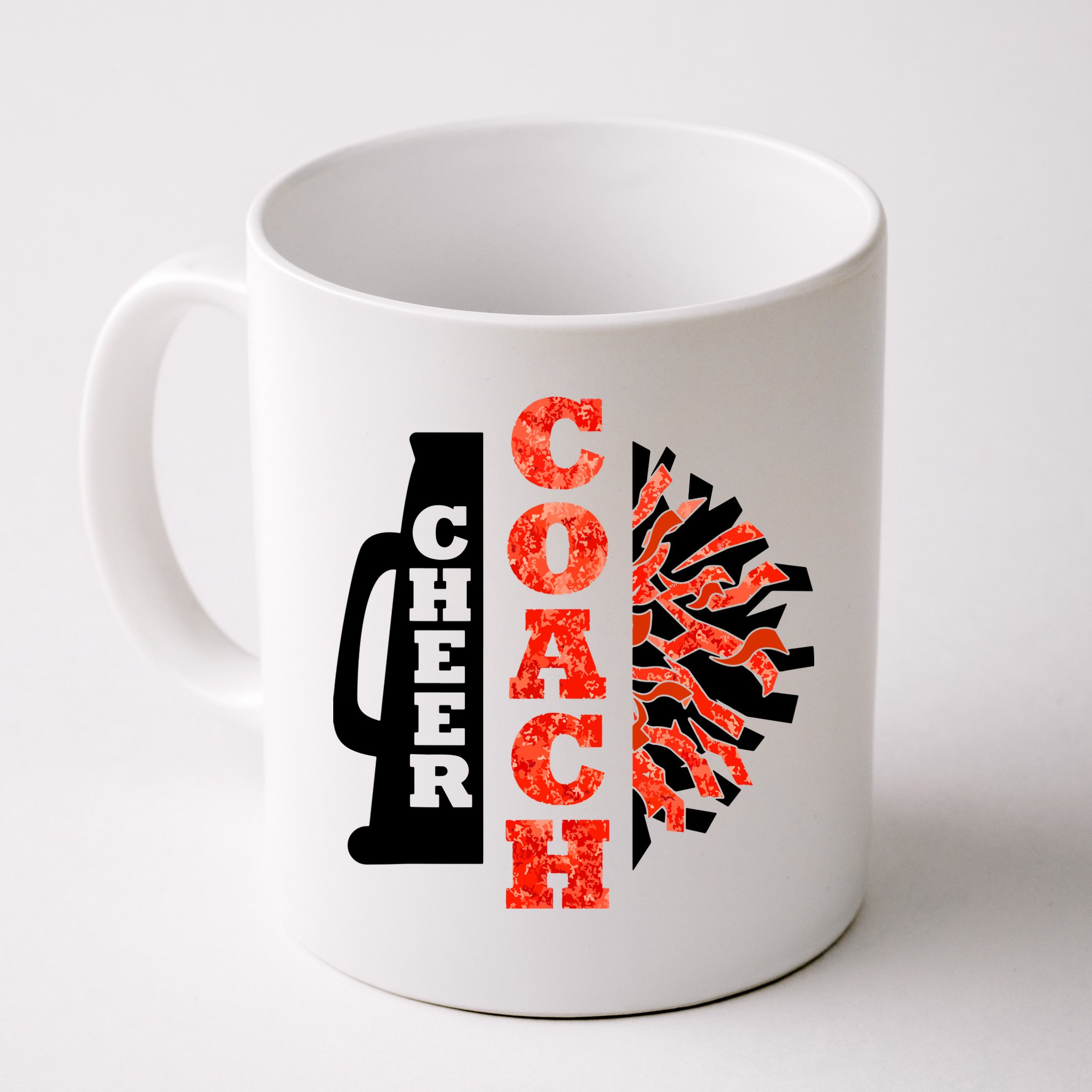 Cheer Coach Cheerleader Megaphone Pom Pom Mug