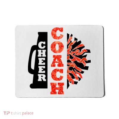 Cheer Coach Cheerleader Megaphone Pom Pom Mousepad