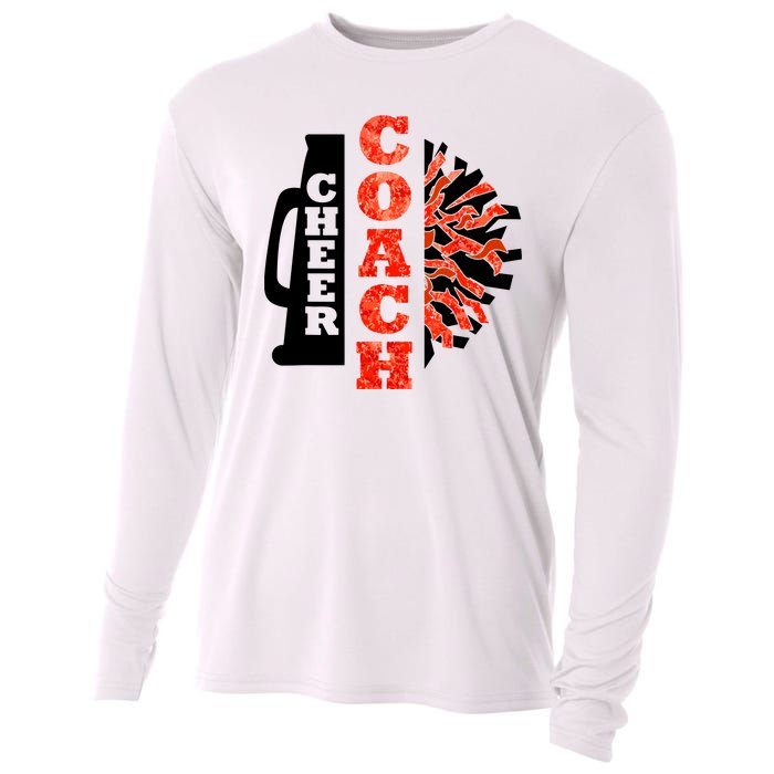 Cheer Coach Cheerleader Megaphone Pom Pom Cooling Performance Long Sleeve Crew