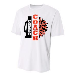 Cheer Coach Cheerleader Megaphone Pom Pom Performance Sprint T-Shirt