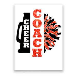 Cheer Coach Cheerleader Megaphone Pom Pom Poster