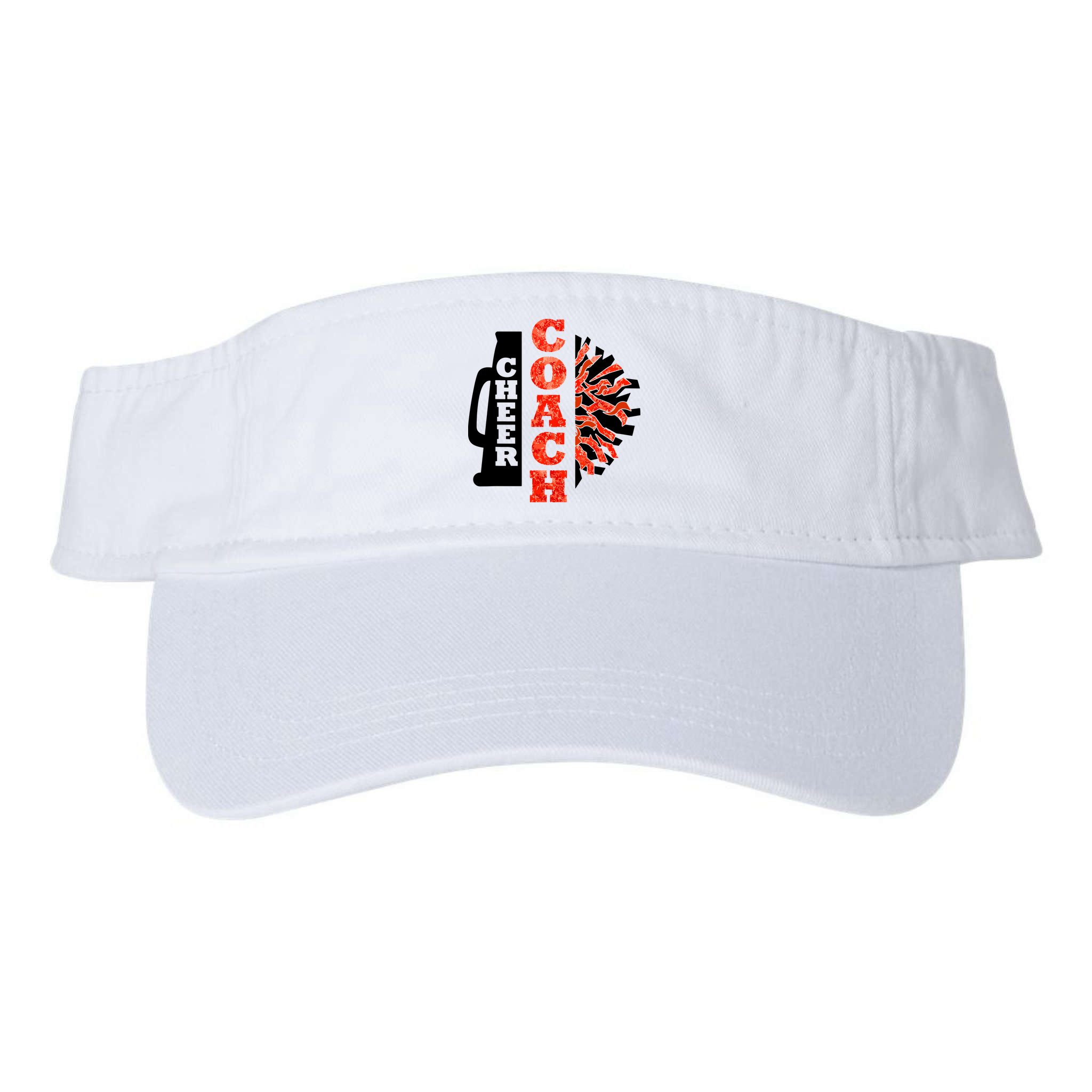 Cheer Coach Cheerleader Megaphone Pom Pom Visor