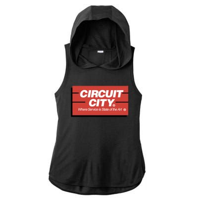 Circuit City Ladies PosiCharge Tri-Blend Wicking Draft Hoodie Tank