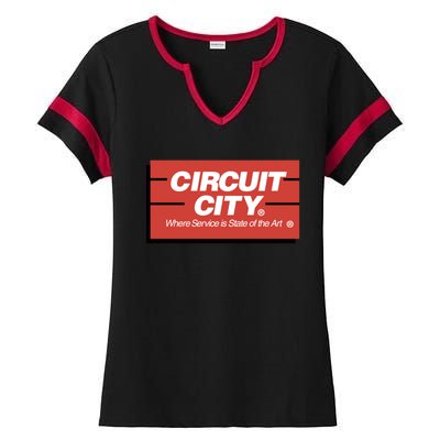 Circuit City Ladies Halftime Notch Neck Tee