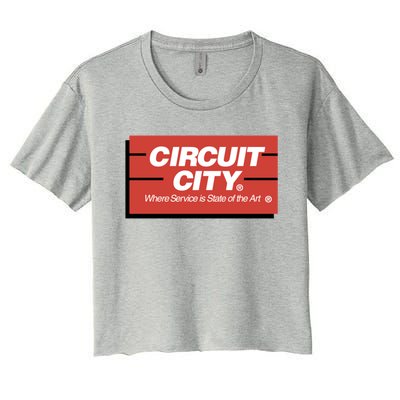 Circuit City Women's Crop Top Tee