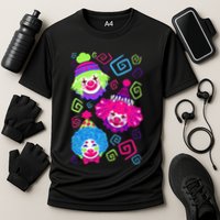 Clown Circus Carnival Costume Birthday Theme Party Cooling Performance Crew T-Shirt