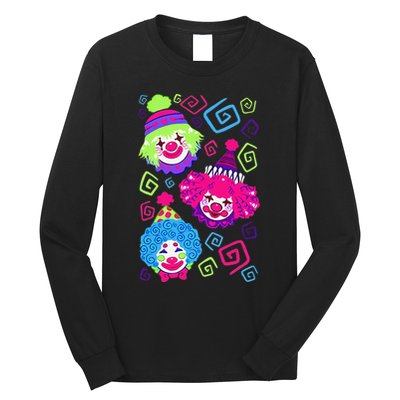 Clown Circus Carnival Costume Birthday Theme Party Long Sleeve Shirt
