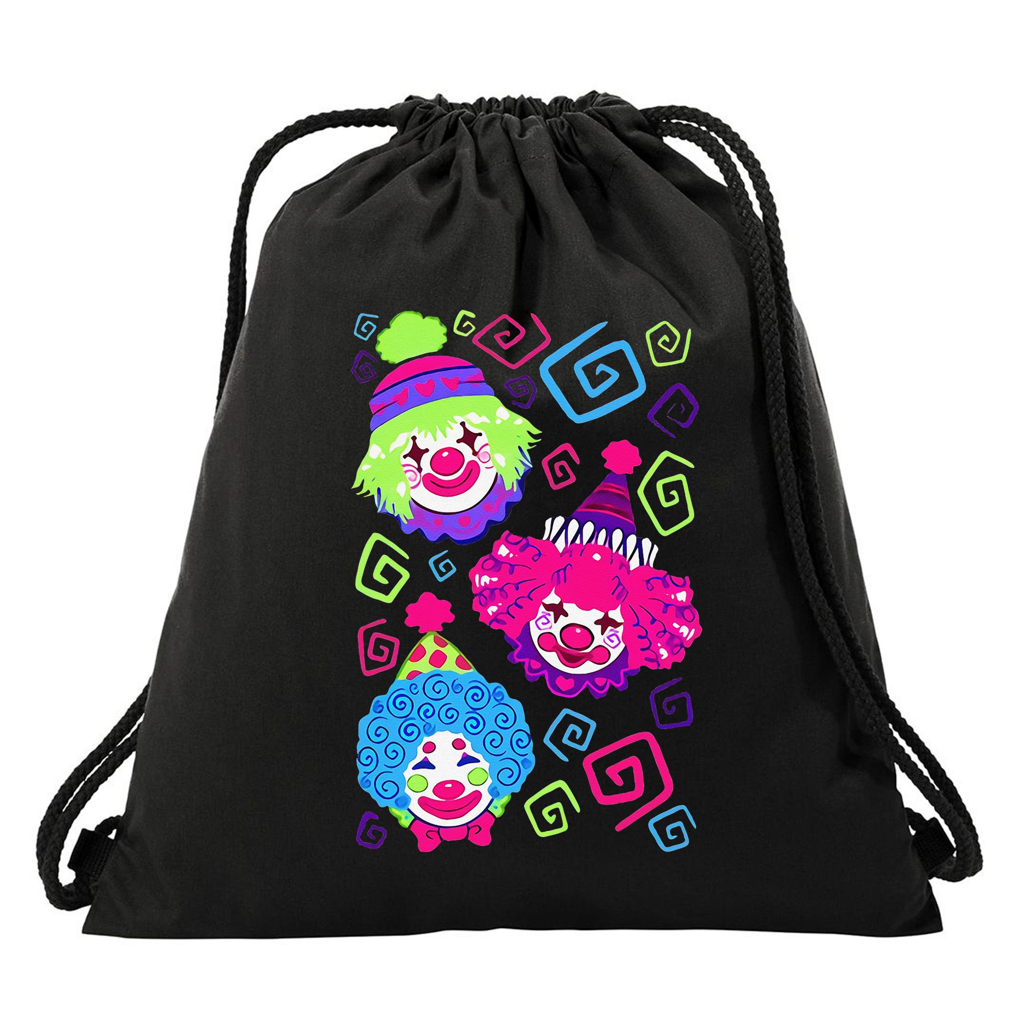 Clown Circus Carnival Costume Birthday Theme Party Drawstring Bag