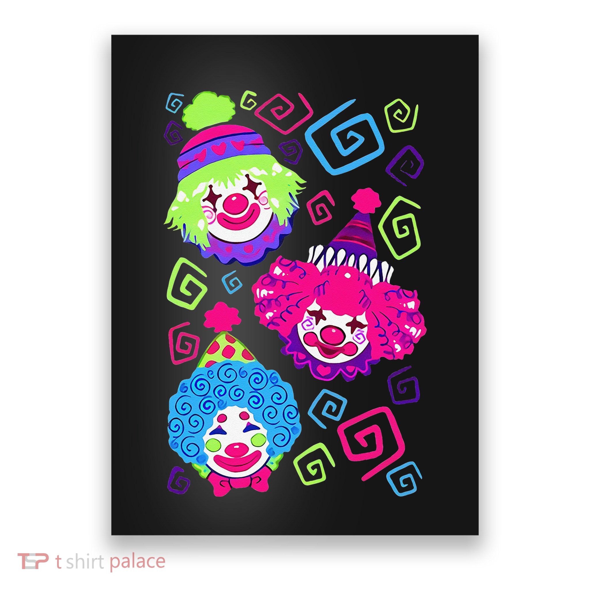 Clown Circus Carnival Costume Birthday Theme Party Poster