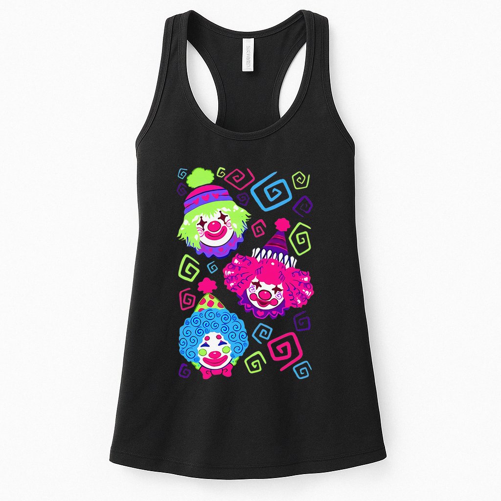 Clown Circus Carnival Costume Birthday Theme Party Womens Tank Top